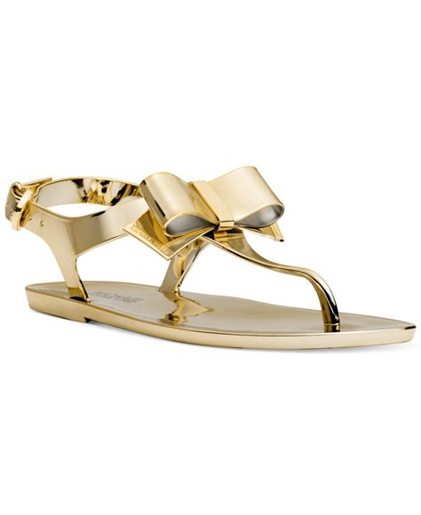 michael kors jelly sandals with bow|michael kors jelly thong sandals.